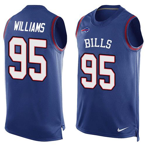  Bills #95 Kyle Williams Royal Blue Team Color Men's Stitched NFL Limited Tank Top Jersey